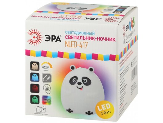 Декоративный светильник ЭРА NLED-417-2W-W аккумуляторный мягкий силиконовый белый